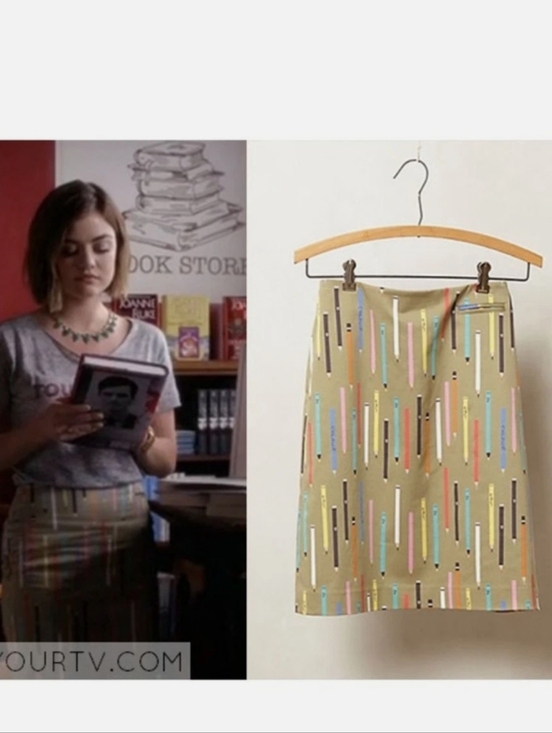 elevenses Dresses & Skirts - Anthropologie Elevenses Pencil Skirt Aria Montgomery Pretty Little Liars 4